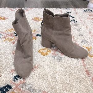 Suede ankle boots